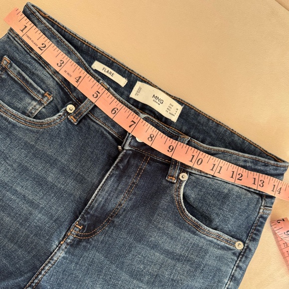 Women’s Mango Blue Flared Jeans - Picture 3 of 9